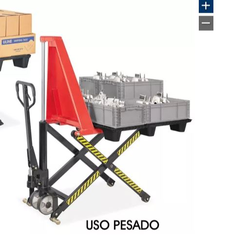 Patín Hidráulico de Uso Pesado de Elevación de Tijera - Horquilla Angosta, 46 x 21"